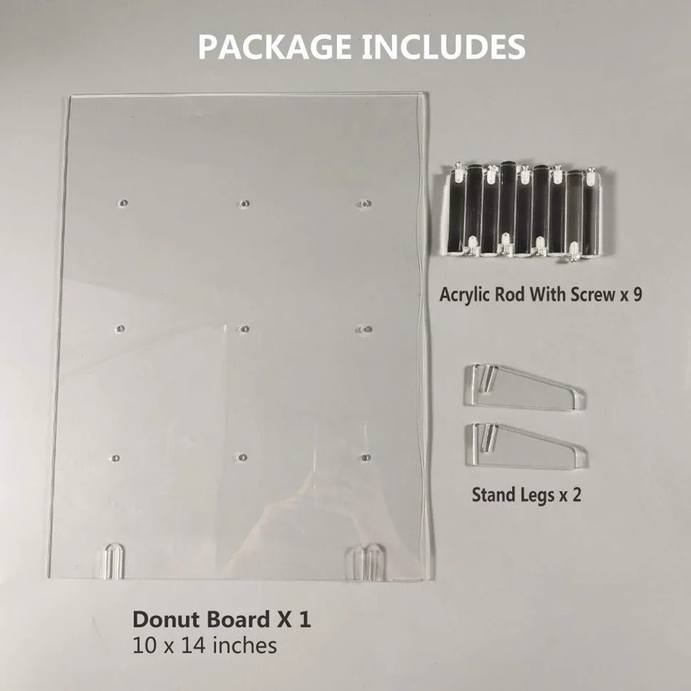 

Party Decor BirthdayAcrylic Donut Holder Doughnut Holder Bri Party Supplies Convenient general hot sale 9 Pillars 2021 Hot Sale