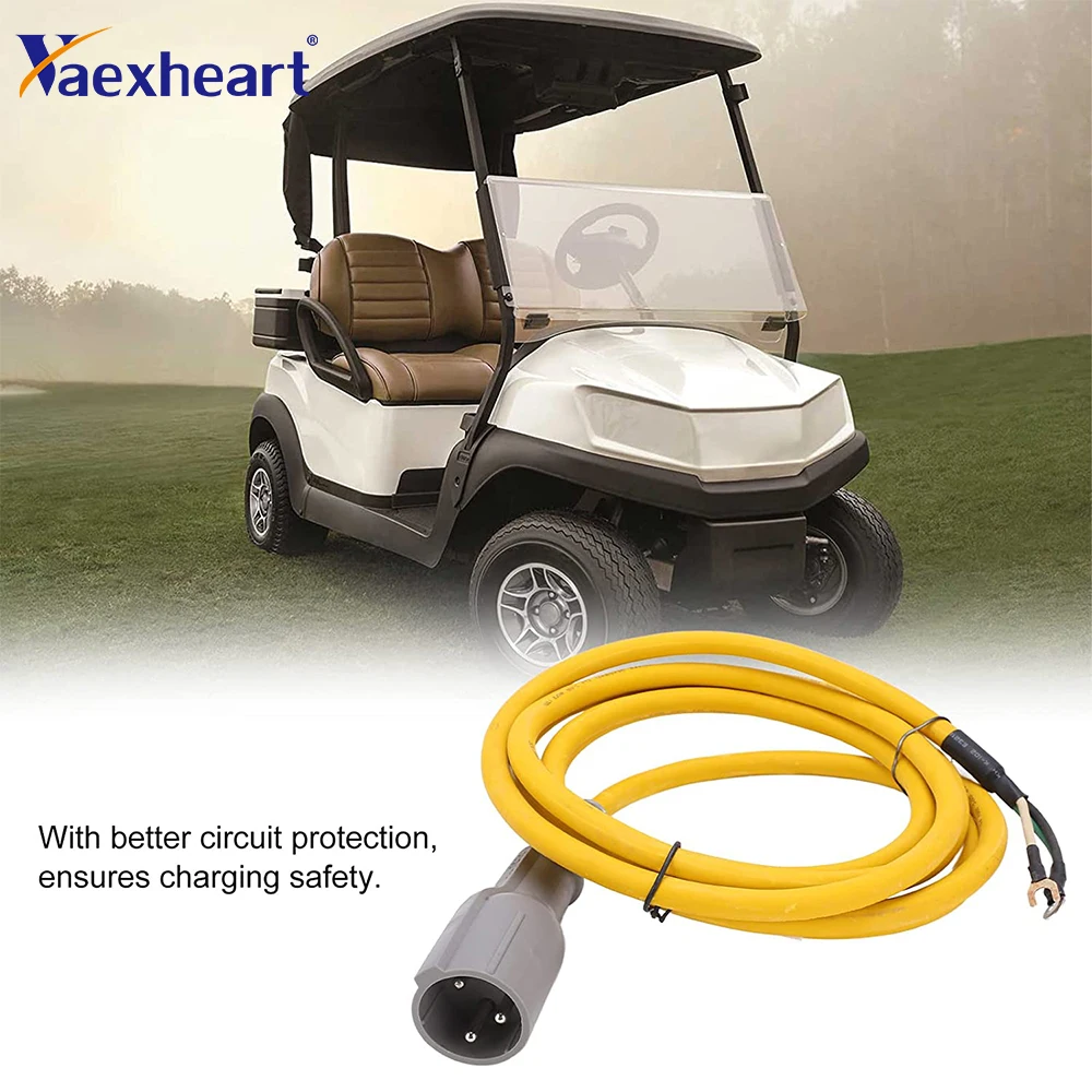 

Golf Cart Accessories 48-Volt DC Cord Charger Plug fits For CLUBCAR Electric 48-Volt (2015-up) Precedent Golf Cart #105070101