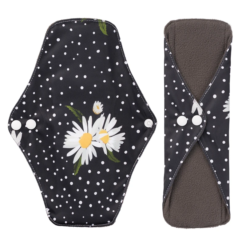 

18*26CM Reusable Pads bamboo charcoal Sanitary Pads Mama Menstrual Cotton pads Washable Panty Liner pads Health Femin Washable