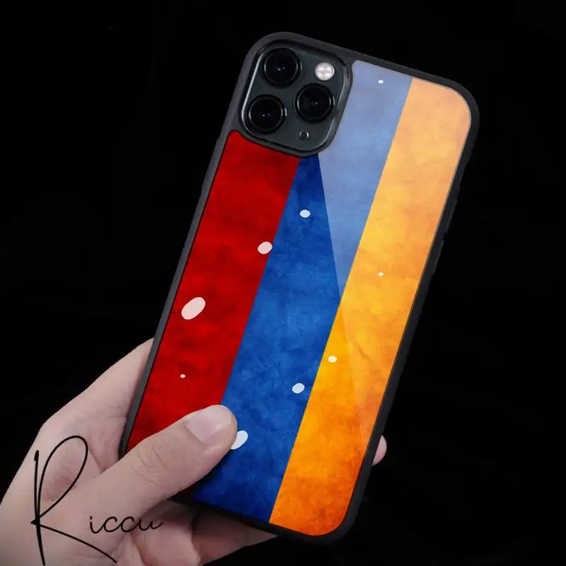 

Armenia Armenians Flag Phone Cases Rubber for iPhone 12 11 Pro Max XS 8 7 6 6S Plus X 5S SE 2020 XR 12 Mini case