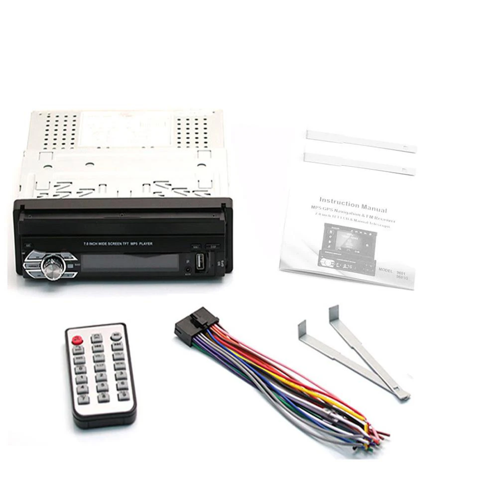 Автомобильный радиоприемник выдвижной MP5-плеер с 7 &quotкамерой заднего вида GPS