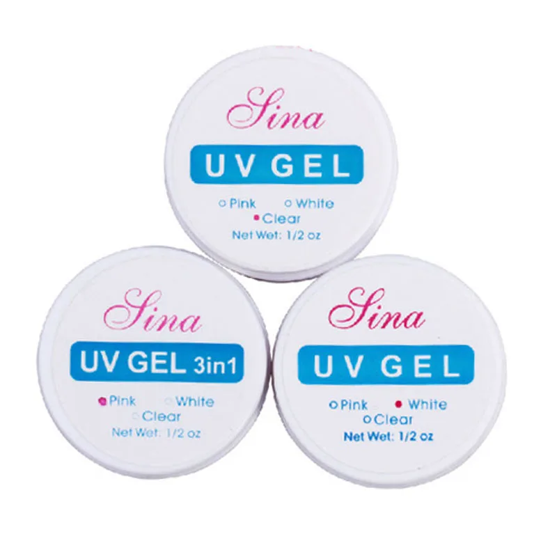 

Clear Nail Art UV Builder Gel Manicure Tips Glue Kit for Nail Polish Decal SOYW889