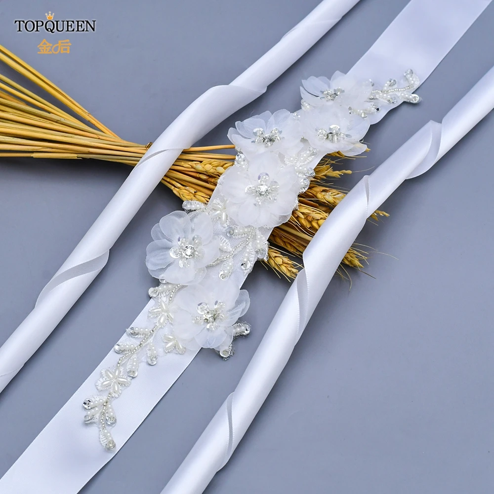 TOPQUEEN S249 Красивые цветочные Пояса Вечерние платья для выпускного вечера