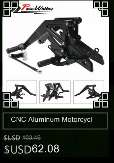 CNC алюминиевый мотоцикл Регулируемый Rearset задний Набор Подножки педаль Подножка для Kawasaki Ninja 650(EX650) ER-6N/ER-6F 2012