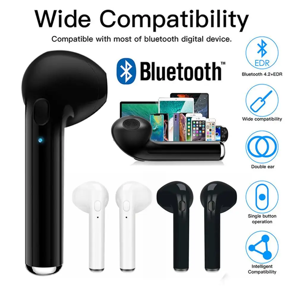 S3 Bluetooth 4 2 бинауральные наушники мини беспроводные спортивные с громкой связью