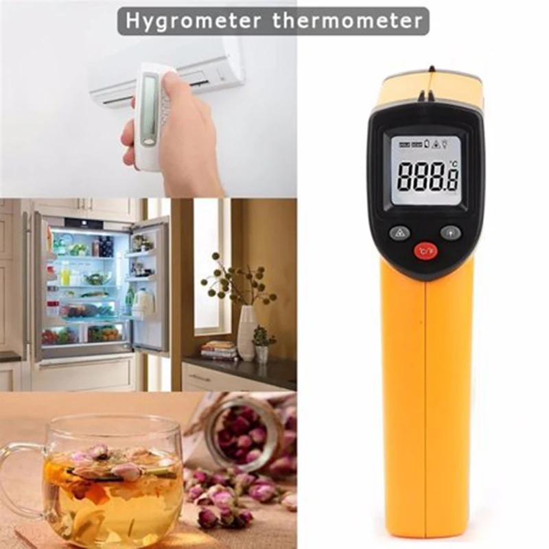 GM320 LCD Digital Non Contact Infrared Thermometered Temperature Meter Pyrometer processing circuits and liquid crystal display |