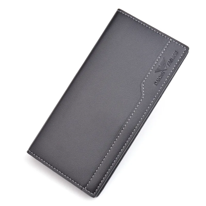 

Simple Men's Wallet PU Leather Wallet Money Bag Credit Card Holders Dollar Bill Wallet Clutch Purse for Men Long Wallet