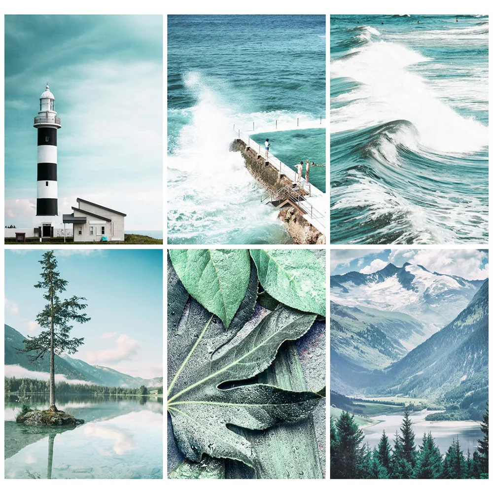 HUACAN 5D DIY алмазная живопись морской пейзаж алмазное искусство Вышивка Маяк ручной