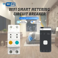 ewelink single phase din rail wifi smart energy meter leakage protection remote read kwh meter wattmeter voice control alexa