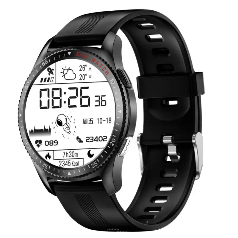 

PPG+ECG Smart Watch Men Bluetooth Call Health Rate Health Monitor Reminder Sports Smart Watch 240*240 1.28inch IPS HD screen