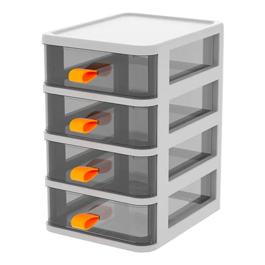 

Desk Drawer Organizer Clear Storage Drawer Boxes Makeup Jewelry Organizer Container With Silicone Handle Transparent Table Or