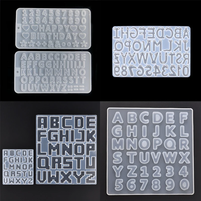 1 шт. силиконовая форма для подвесок в виде букв алфавита |
