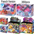 360 шт. новая французская версия карт Pokemon TCG: меч и щит темнота Ablaze Booster, демонстрационная коробка, коллекционная карточная игра