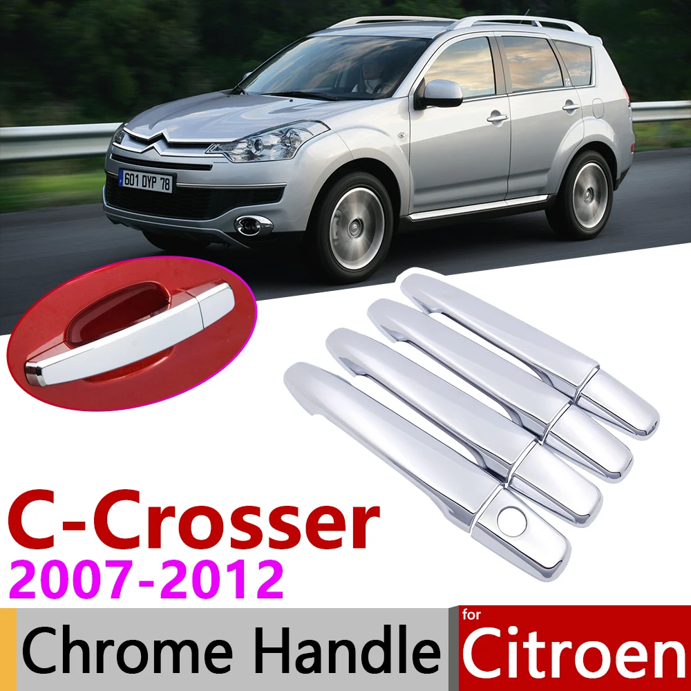 Накладка на дверную ручку для Citroen C Crosser 2007 ~ 2012 хром аксессуары автомобиля