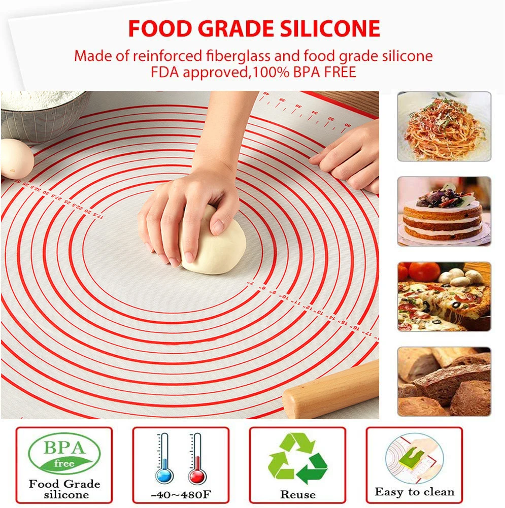 Силиконовые антипригарные коврики для выпечки кухонные приборы приготовления