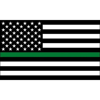 

90x150 см Американский вышитый тонкий зеленый флаг из США