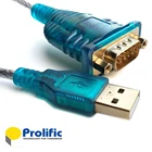 Кабель-адаптер db9 для Android, Mac, Win10, Prolific pl2303, USB rs232, позолоченный, CE RoHS