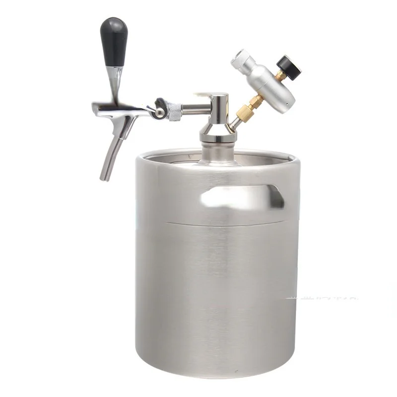 

Mini barril de cerveza de acero inoxidable, dispensador de cerveza artesanal, Cartucho de CO2 de 8gCD