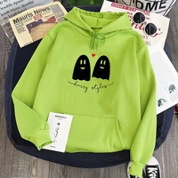 vintage hoodie fall 2021 men tops print treat people with kindness plus size hoodies two ghosts clothes streetwear