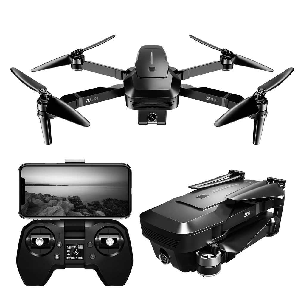 Дрон Радиоуправляемый Visuo ZEN K1 GPS с двойной камерой 4K HD управление жестами Wi Fi FPV 28