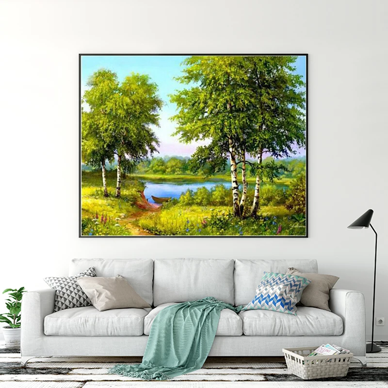 DIY Алмазная картина с полным сверлом дерево живописная вышивка крестиком стикер