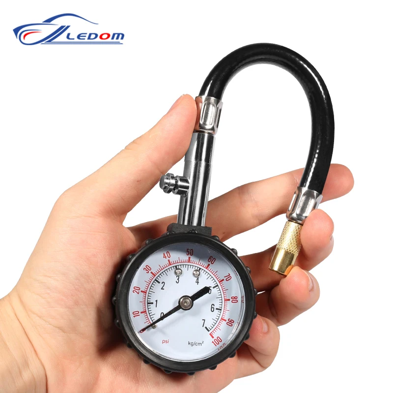 

Long Tube Tire Pressure Gauge Meter 0-100PSI High-precision Tyre Air Pressure Tester For Car Motorcycle Monitoring System