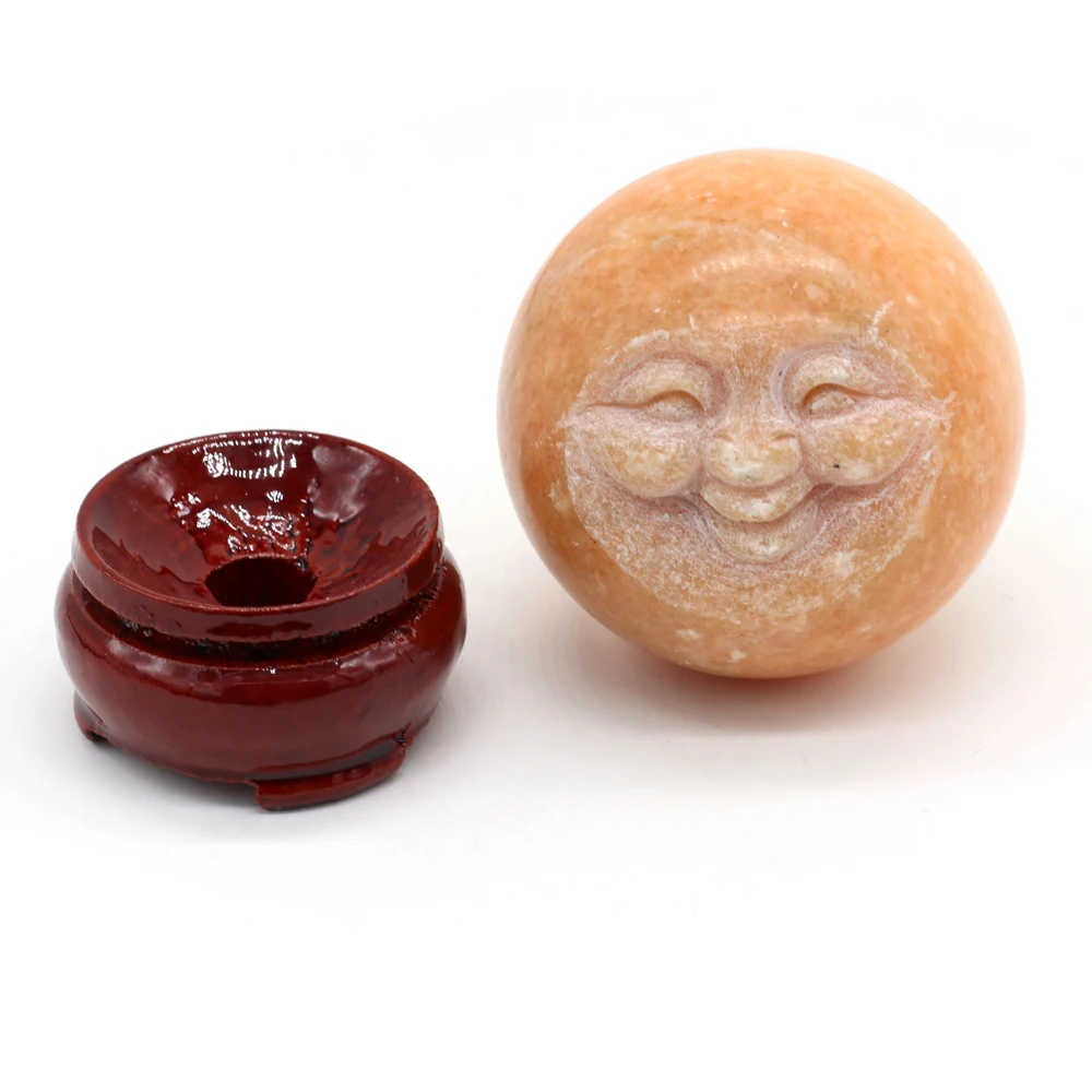 Фэн-шуй шар из натурального желтого нефрита полудрагоценные камни искусственная