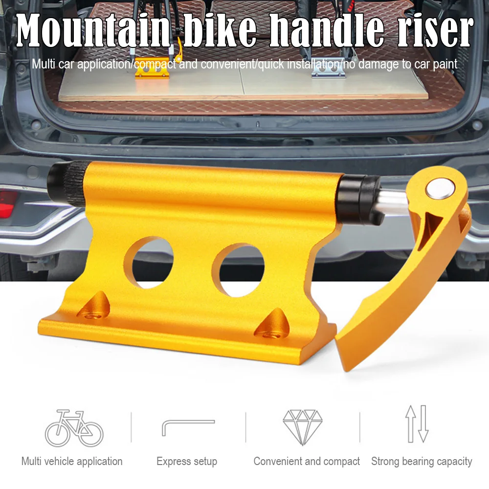 

Bike Carrier Rack Quick Release Aluminum Alloy Bicycle Fork Lock Mount Stable Car Roof Rack Carrying Bike Mounting Tools