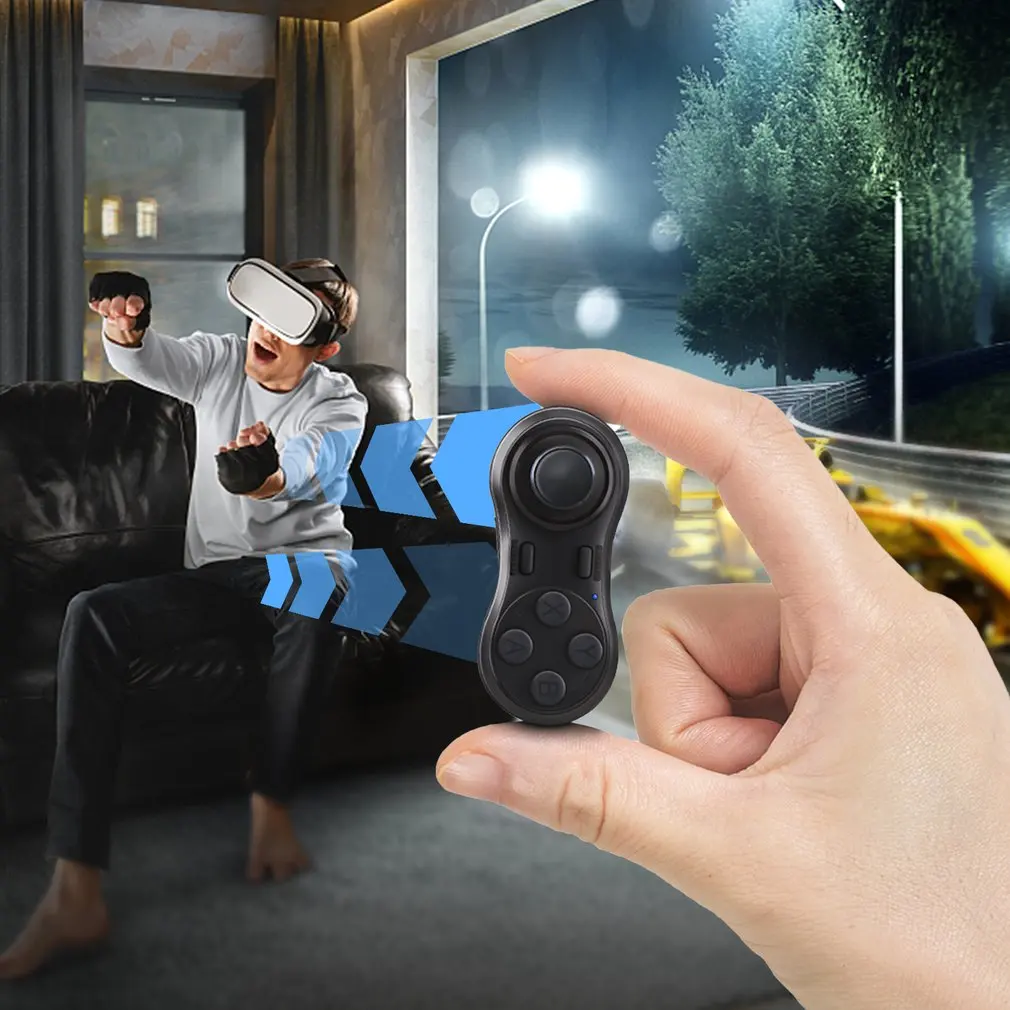 

Mini Gamepad Wireless Bluetooth V4.0 Game Handle Smartphone Joystick VR Remote Controller Gamepad For IOS/Android