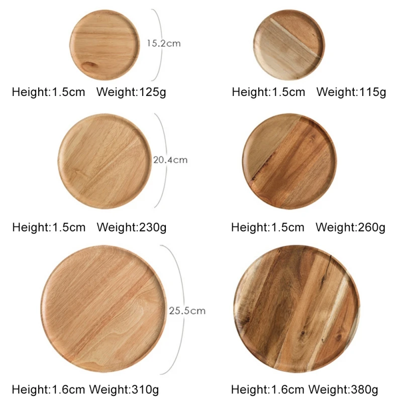 

1Pcs Wood Tray Food Preservation Food Tray Fresh Keeping Fresh Spacer Organizer Foods Storage Style Solid Wooden Pallet Disc