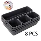 Коробка-органайзер для хранения украшений, 8 шт., для дома, выдвижного ящика