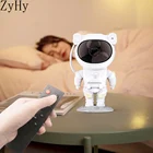 Светодиодный проектор-звезда в виде робота, ночник, декоративные лампы с музыкальным дистанционным управлением для спальни, детские подарки, настольная лампа