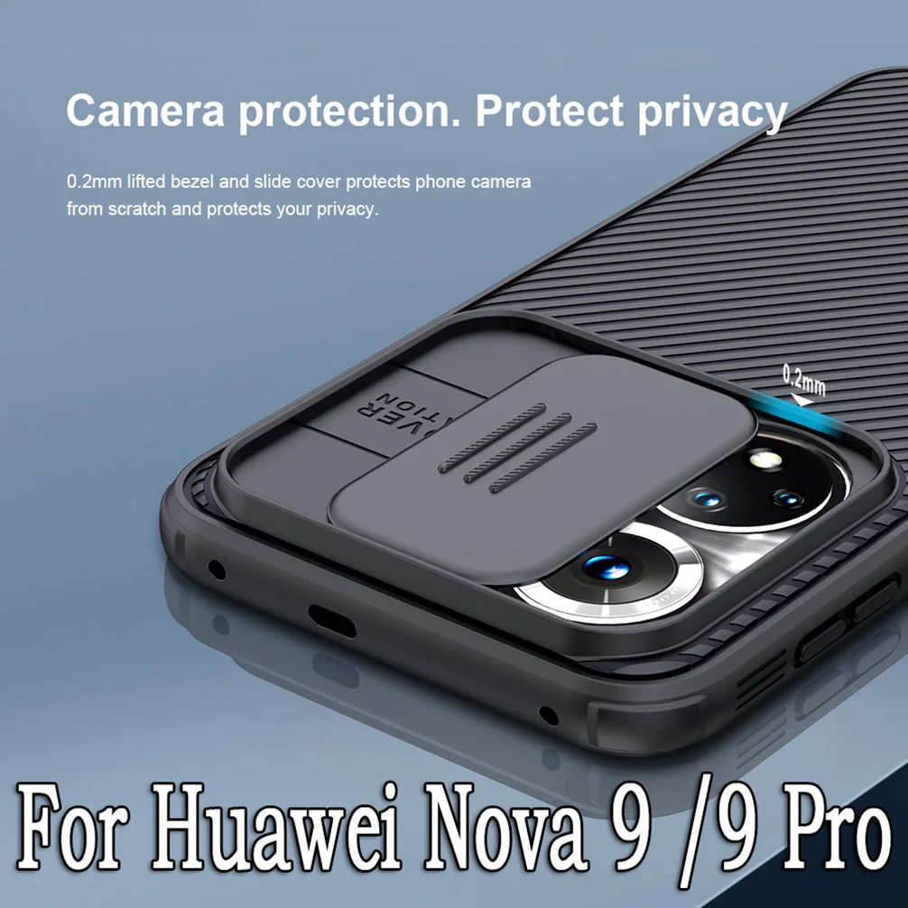 

Чехол для Huawei Nova 9, чехол NILLKIN Camshield Pro, супер матовый чехол для камеры, Ультратонкий чехол для Huawei Nova 9 Pro, чехол