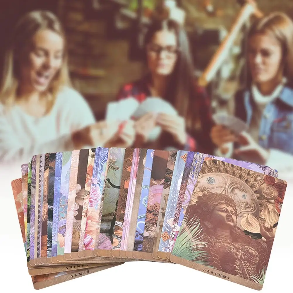Новинка 54 шт. Yogic Path orakel Deck And Guidebook английский держатель карточек настольных игр