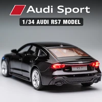 kidami 134 audi rs7 alloy diecast car model collection pull back vehicle children toy car collection kids christmas gifts