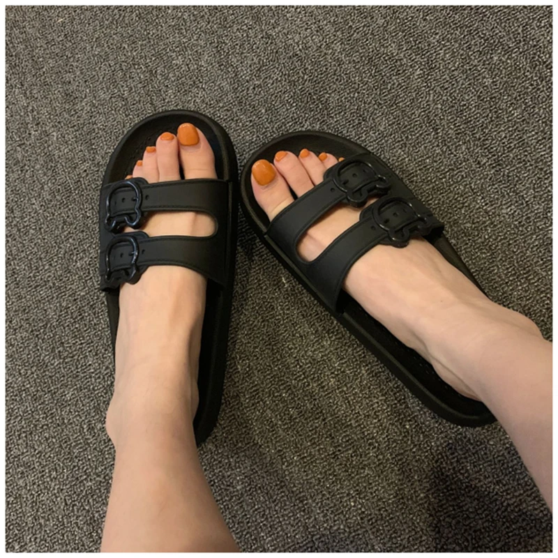 

Summer Women Slippers Shoes Cute Open Toe Slides Soft Sole Flat Heel Casual Outdoor Beach Flip Flops Slides Sandals