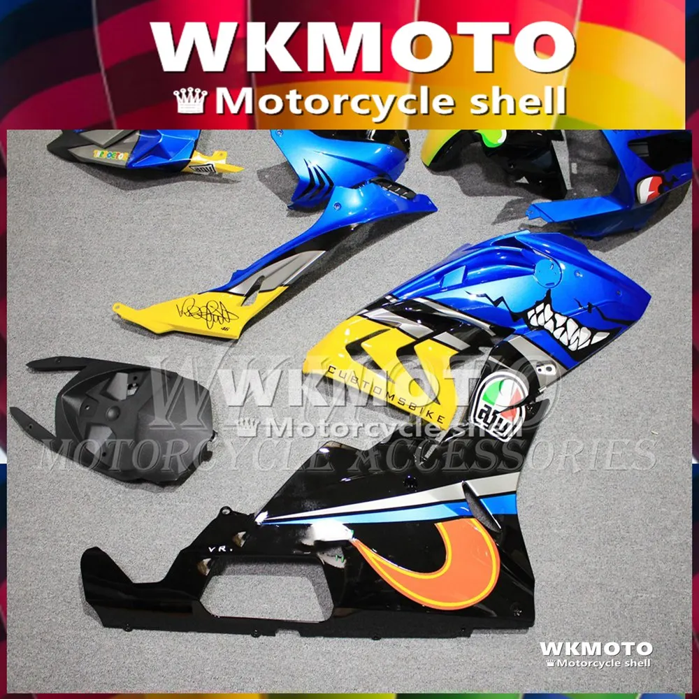 

for BMW S1000 RR 15 Abs Fairing S1000RR HP4 16 Fairing Kits S1000RR HP4 2015 - 2016 Plastic Fairings Custom blue small shark