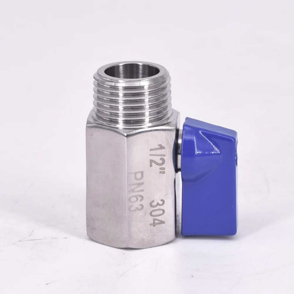 Мини санитарный шаровой клапан BSP Мама-папа 1/2 дюйма домашнее пиво нержавеющая