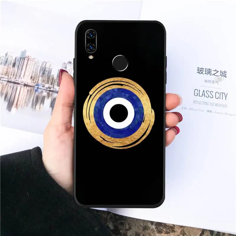 

Evil Eye Illustrations aesthetics Phone Case For Huawei honor Mate P 10 20 30 40 Pro 10i 9 10 20 8 x Lite funda coque