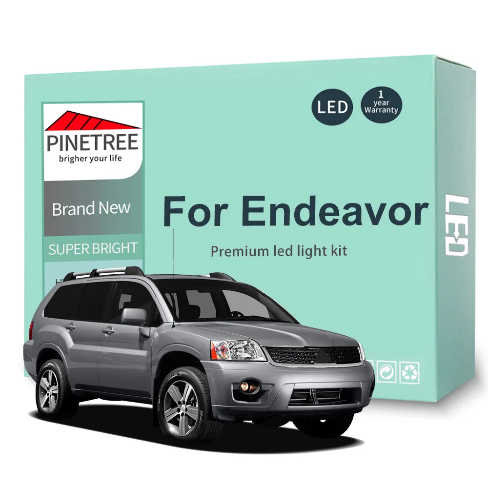 

17 шт., комплект светодиодных ламп для внутреннего освещения для Mitsubishi Performance D7 D8 (2004-2011), светодиодные лампы Canbus без ошибок
