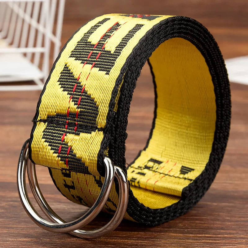 

Belts Women Fashion Personality Letter KINGSIZE Belts European and American Style High Quality Canvas Belt Big Size Belts