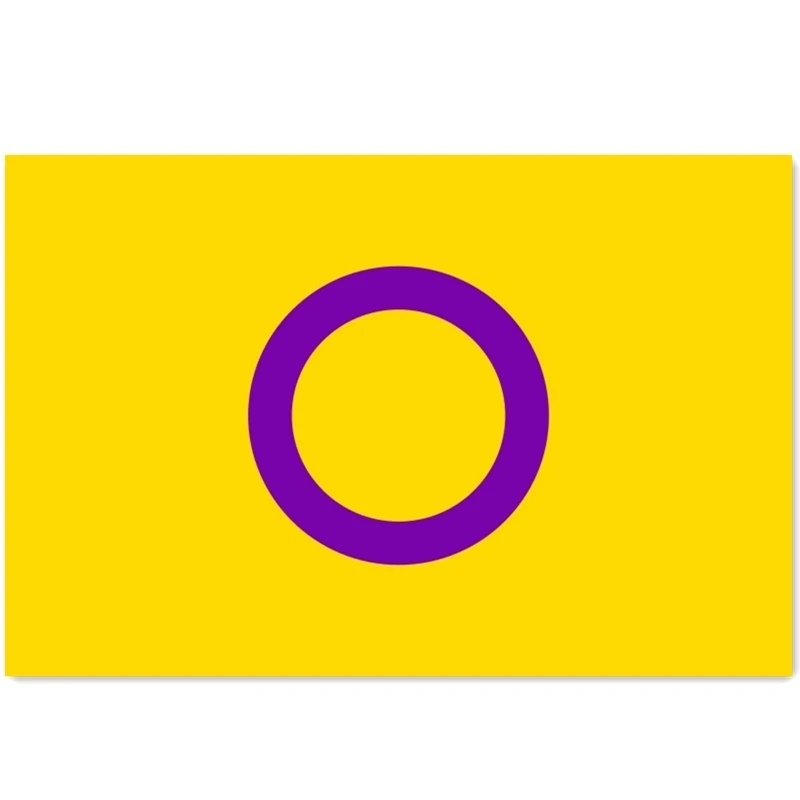 

60x9 0 см/90x15 см/120x180 см Флаг Intersex pride