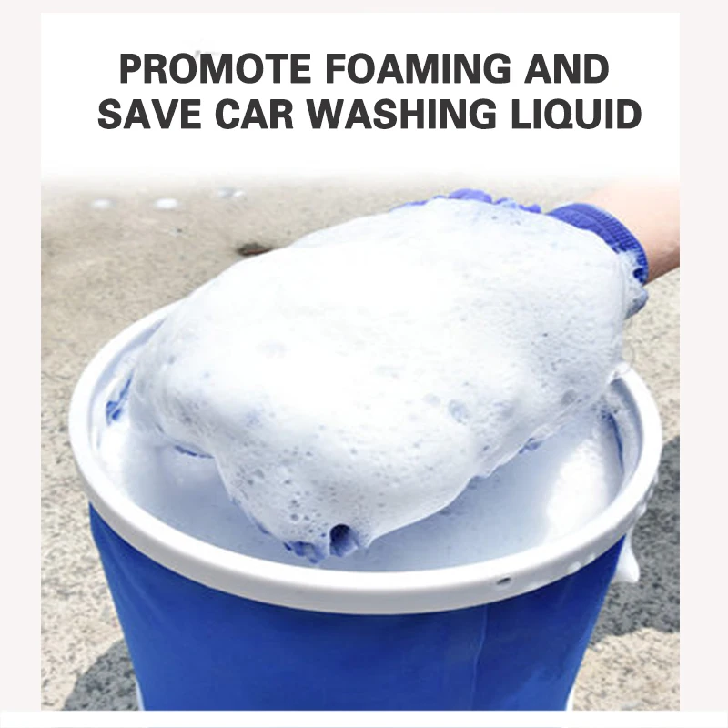 Car wash gloves plush wiping car brushing rag cleaning waterproof thickened chenille does not hurt the paint | Автомобили и
