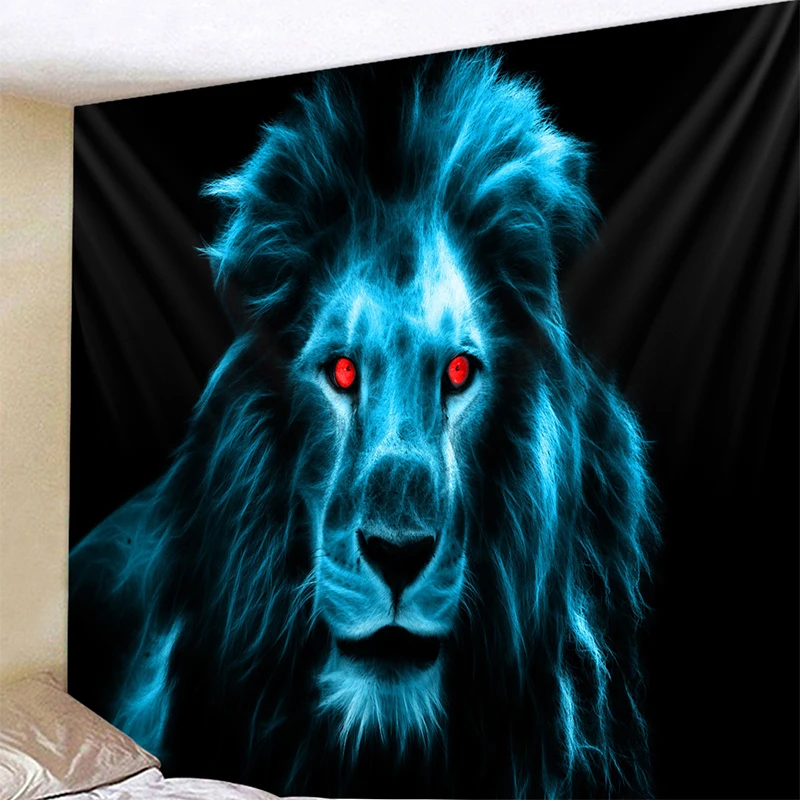 Настенная подвеска Zebra Львиный гобелен простыни с животными волк тигр