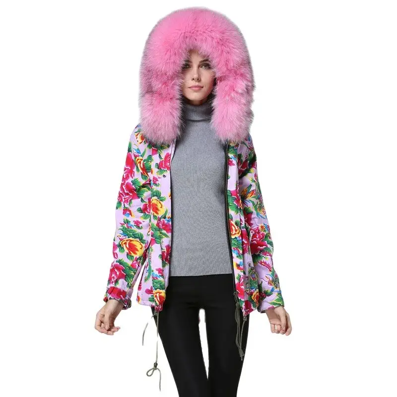 2017 розовый настоящий Енот огромные толстовки тренчкот для мам Одежда в китайском