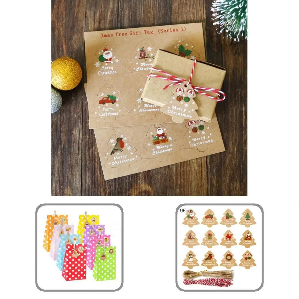 

Christmas Paper Tags Smooth Touch Kraft Paper Fine Texture Paper Tags Card Paper Tags Card Hanging Labels 1 Set