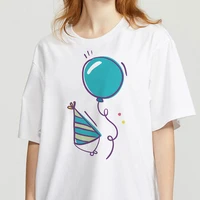 women t shirt geometric colorful balloons t shirt funny cartoon graphic tshirt harajuku ullzang 90s fashion female top tee