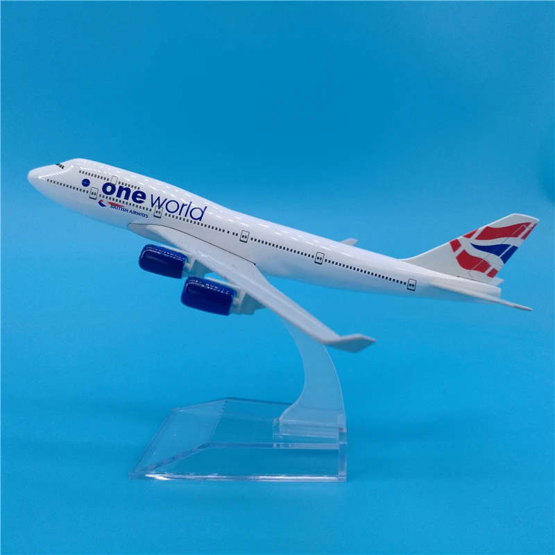 16 см самолеты британские дыхательные пути один мир Боинг B747 Литые металлические