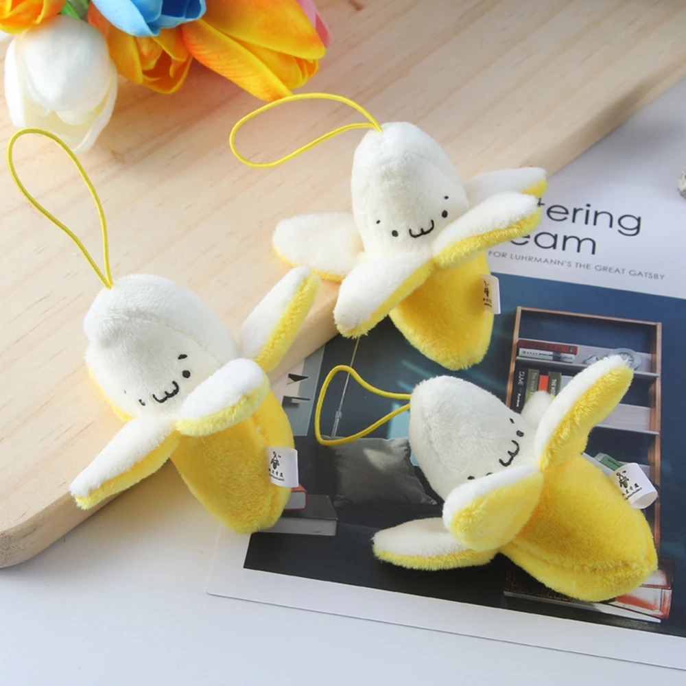 

1pc 5CM Cute Banana Plush Toy Kids Children Baby Girls Boys Students Gift Soft Pendant Stuffed Dolls Keychain Toy