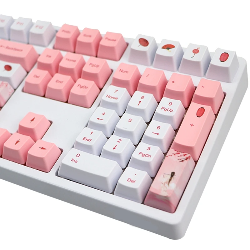 

Mechanical Keyboard Keycaps PBT 5 Face Dye-Sublimation Keycap for All Standard Keybaord and Cherry MX Switches